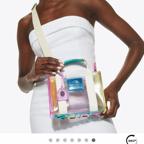 Kurt Geiger Colorful Transparent Tote Bag - Picture 5 of 11